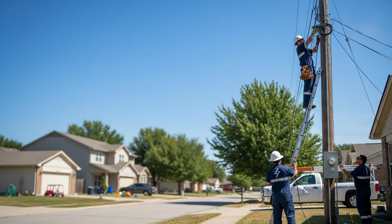 Residential electrician providing installation services in Havana, ND